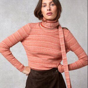 Rouje Wool and Alpaca Turtleneck and Thin Scarf  - Pull Iris et écharpe Corentin